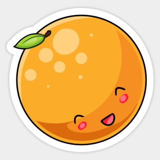 Kawaii orange fruit Sticker